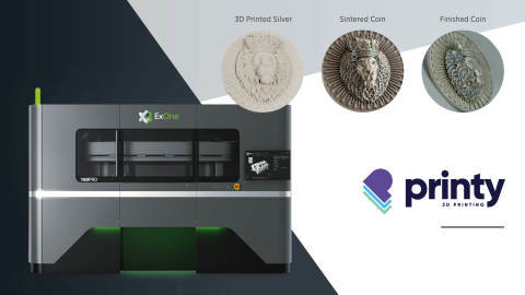 ExOne Announces the Pressburg Mint of Slovakia has Purchased Two X1 160Pro™ Metal 3D Printers to Produce Silver Investment Coins and High-Performance Steel Parts for Wide Range of Industries